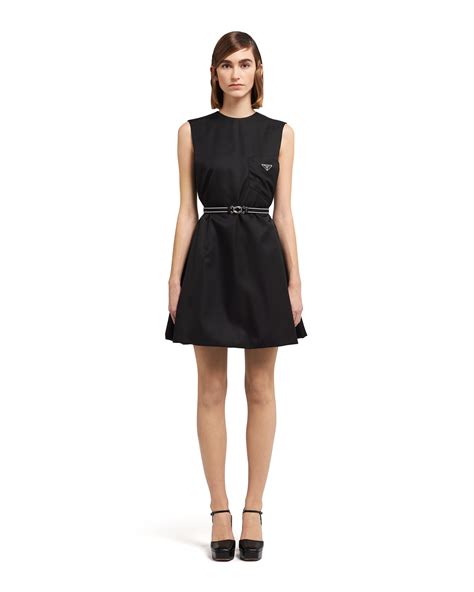 prada short black dress|prada nylon sheath dress.